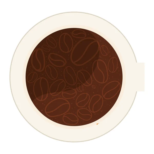 Immagine delle icone correlate al caffè — Vettoriale Stock