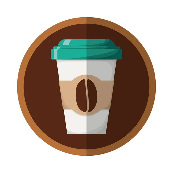 Imagen de iconos relacionados con café — Vector de stock