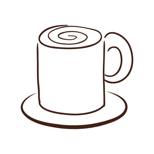 Imagen de iconos relacionados con café — Vector de stock