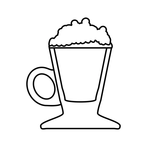 Imagen de iconos relacionados con café — Vector de stock