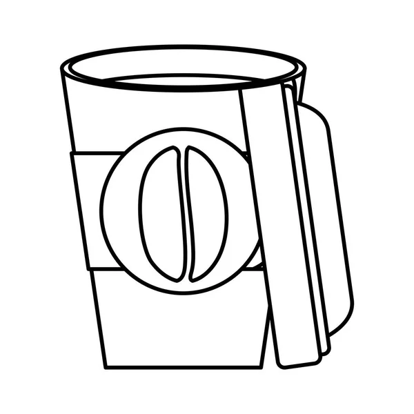 Imagen de iconos relacionados con café — Vector de stock