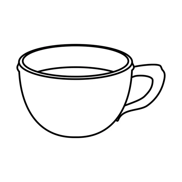Single mug icon image — Stock Vector