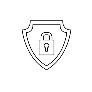 Asma kilit güvenlik simgesi