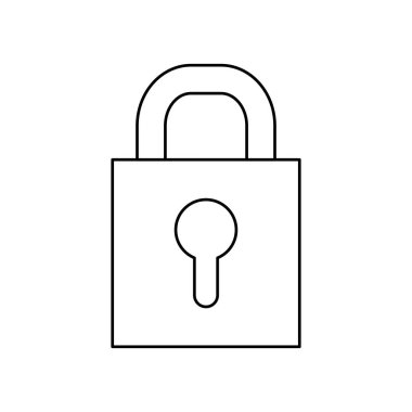 Asma kilit güvenlik simgesi