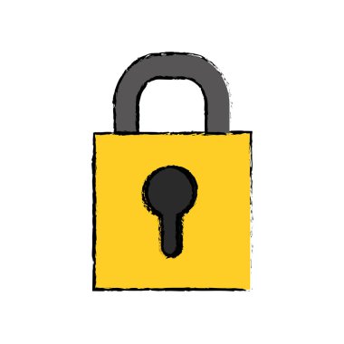 Asma kilit güvenlik simgesi