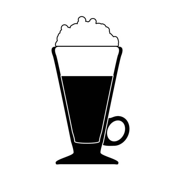 Kaffee bezogene Symbole Bild — Stockvektor