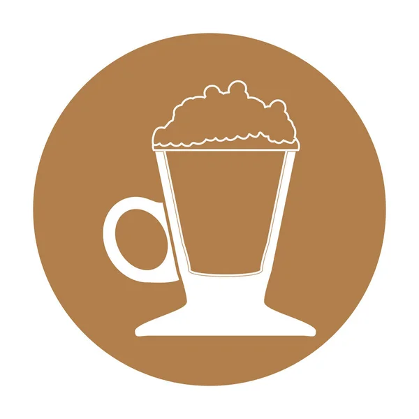 Imagen de iconos relacionados con café — Vector de stock