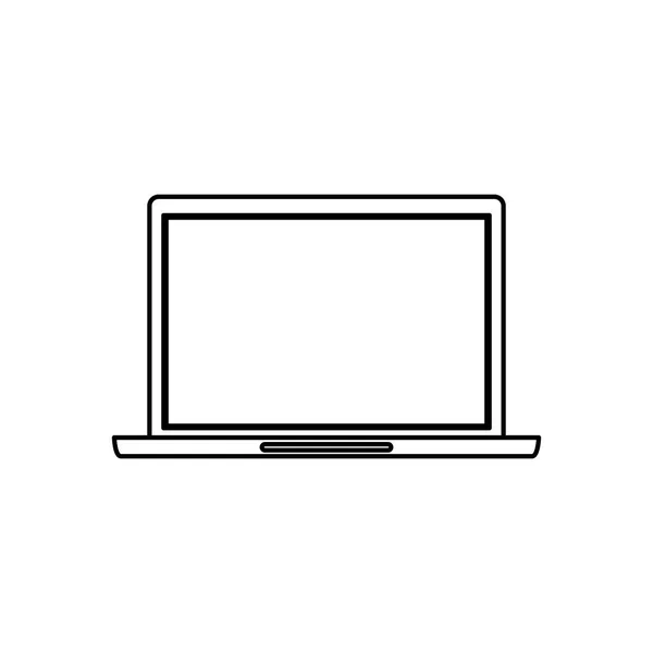 Laptop computertechnologie — Stockvector