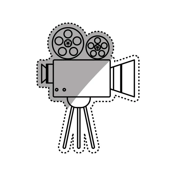 Tecnologia de filmadora de cinema — Vetor de Stock