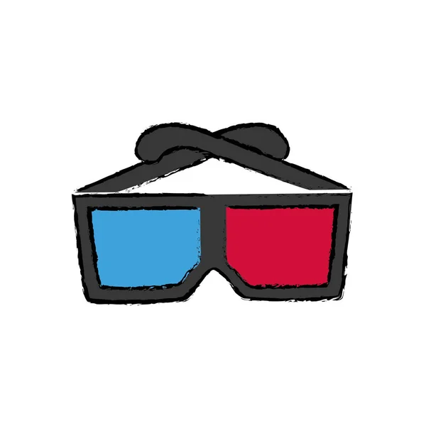 Lunettes Cinema 3D — Image vectorielle