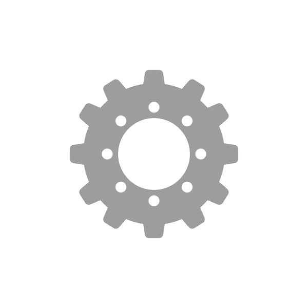 Gear machinery piece — Stock Vector
