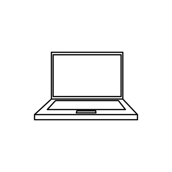 Laptop-Computertechnologie — Stockvektor