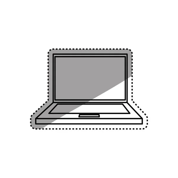 Laptop számítógép technológia — Stock Vector