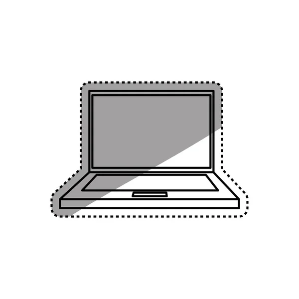 Laptop-Computertechnologie — Stockvektor