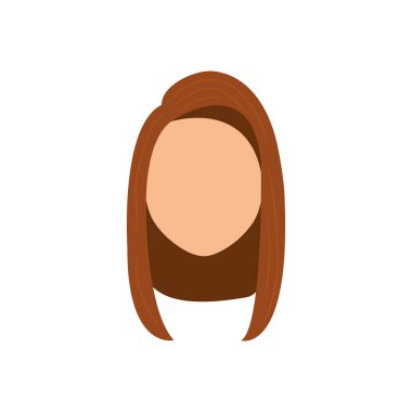 Kadın yüzü olmayan kafa