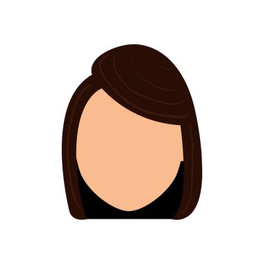 Kadın yüzü olmayan kafa