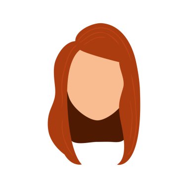 Kadın yüzü olmayan kafa