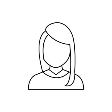 Kadın yüzü olmayan profil