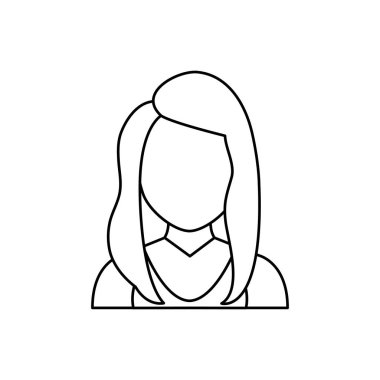 Kadın yüzü olmayan profil