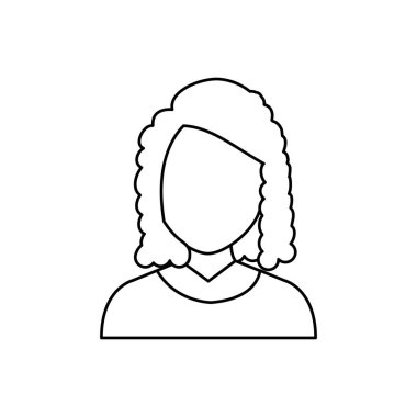 Kadın yüzü olmayan profil