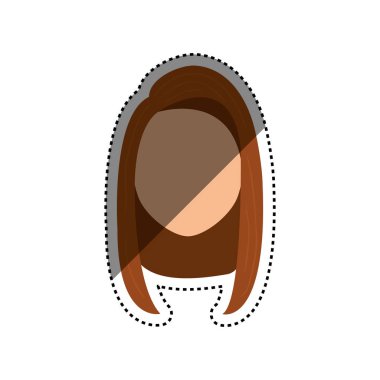 Kadın yüzü olmayan kafa