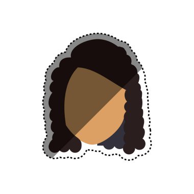 Kadın yüzü olmayan kafa