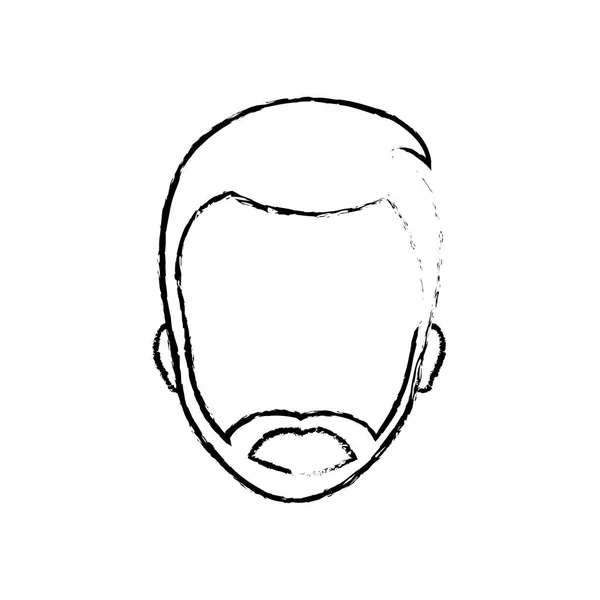 Muž bez tváře hlava — Stockový vektor