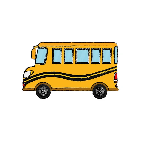 Vehículo de autobús escolar — Vector de stock