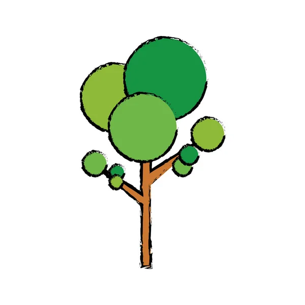 Ekologi alam pohon - Stok Vektor
