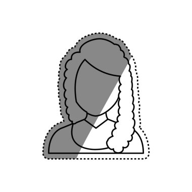 Kadın yüzü olmayan kafa