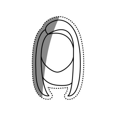 Kadın yüzü olmayan kafa