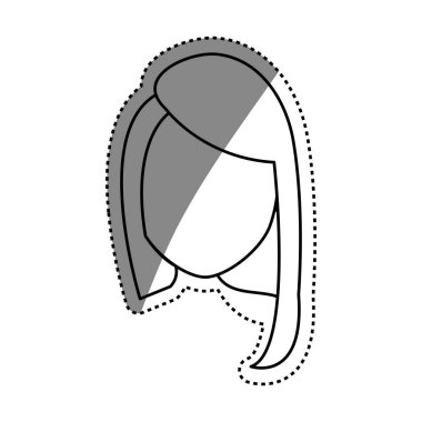 Kadın yüzü olmayan kafa