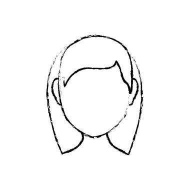 Kadın yüzü olmayan kafa