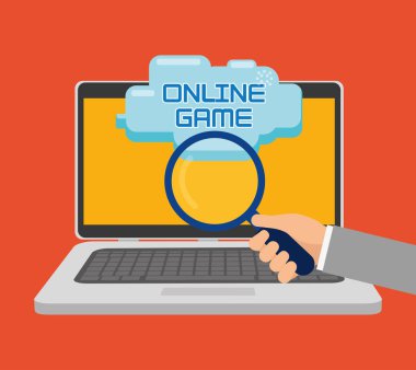 Online oyun dizüstü arama simgesi