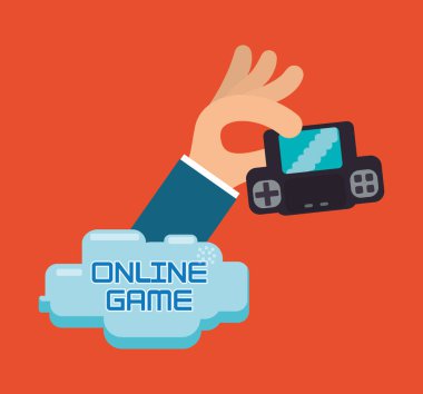 Online oyun elini tut konsol taşınabilir