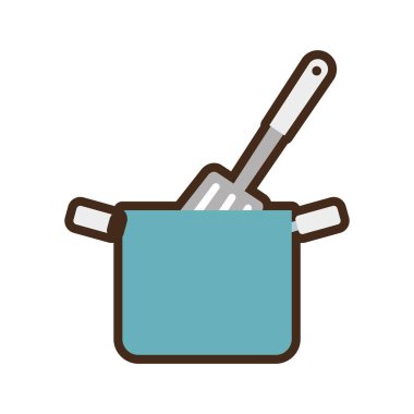 Mavi ot spatula mutfak eşyaları