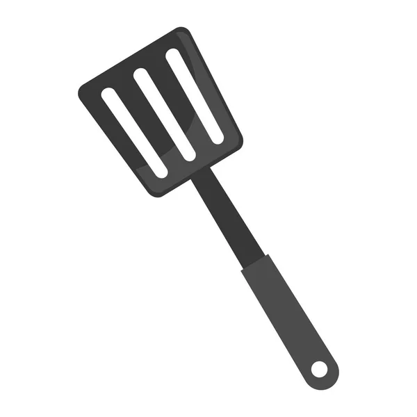 Colador de espátula cocina utensilio de plástico — Archivo Imágenes Vectoriales