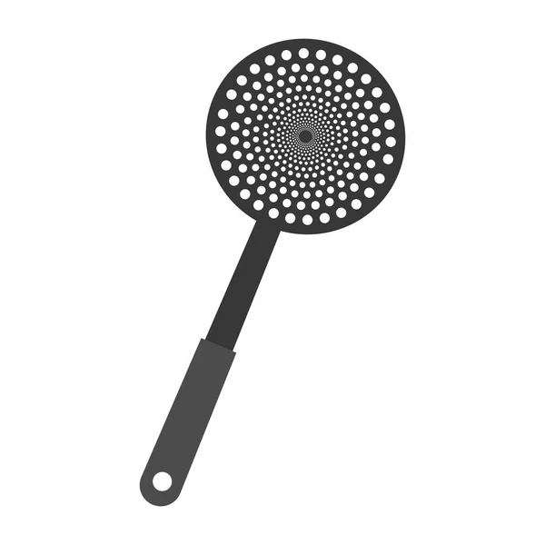 Spatola frittura utensile cucina — Vettoriale Stock