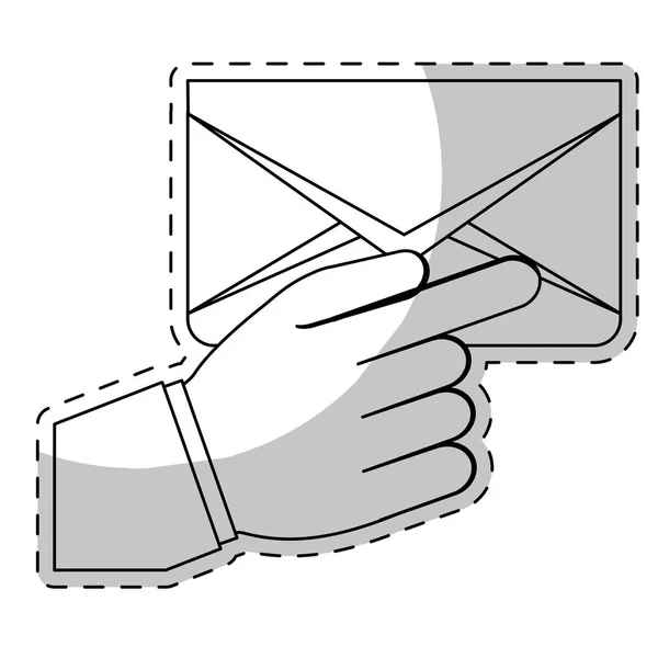 Sobre y diseño del correo — Vector de stock