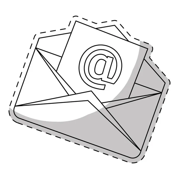 Conception d'enveloppe et de courrier — Image vectorielle