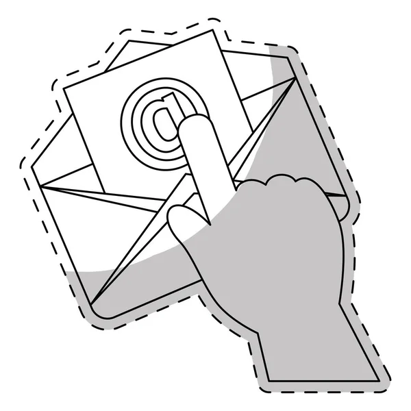 Zarf ve posta tasarım — Stok Vektör