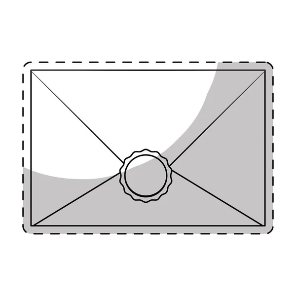 Conception d'enveloppe et de courrier — Image vectorielle