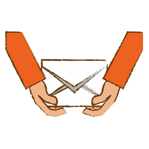 Design de envelope e correio — Vetor de Stock