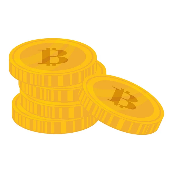 Bitcoin currency design — Stock Vector