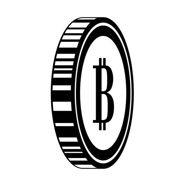 Bitcoin design de moeda —  Vetores de Stock