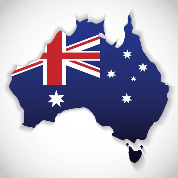 Australië afbeelding — Stockvector