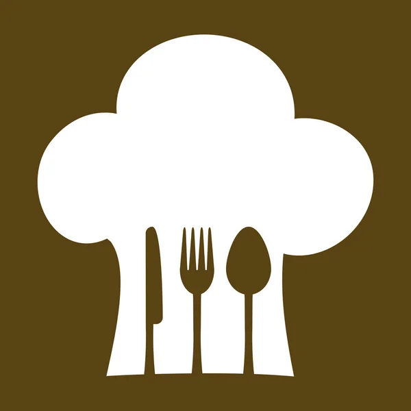 Imagen emblema del restaurante — Vector de stock