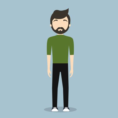 yüzü olmayan moda genç adam simge görüntüsü