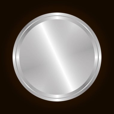 boş metalik etiket veya mühür simge görüntüsü