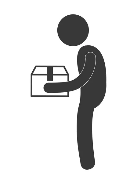 Paketi teslim ve lojistik sembol simge görüntüsü ile ilgili — Stok Vektör